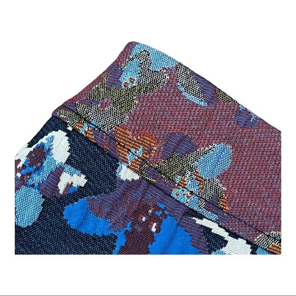 Anthropologie Maeve Blue Cardana Floral Mini Skirt Size 4 - Picture 4 of 11